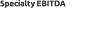 Specialty ebitDa